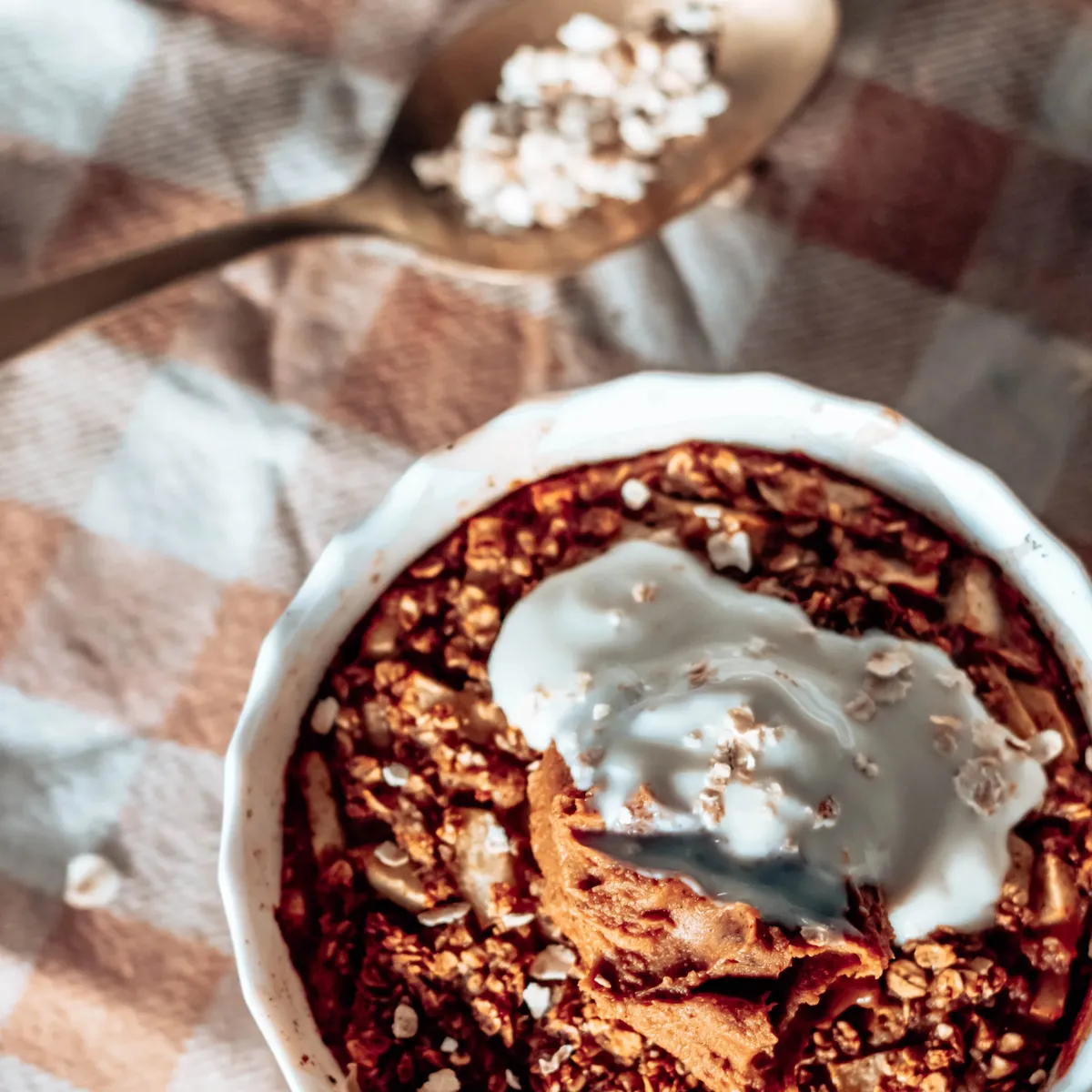 Apple baked oats