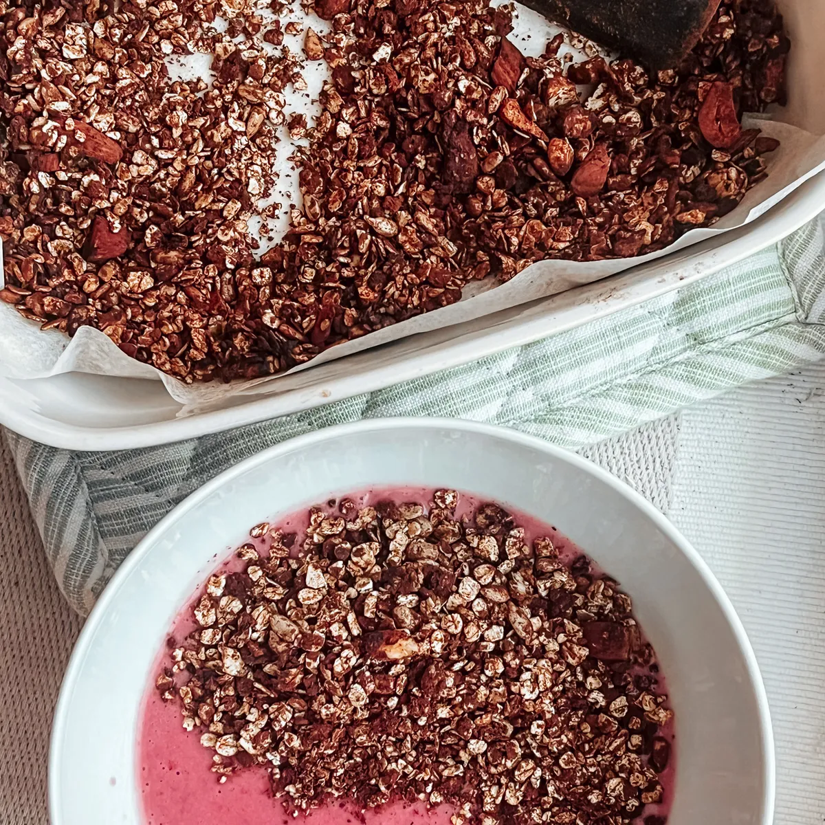Smoothiebowl met granola